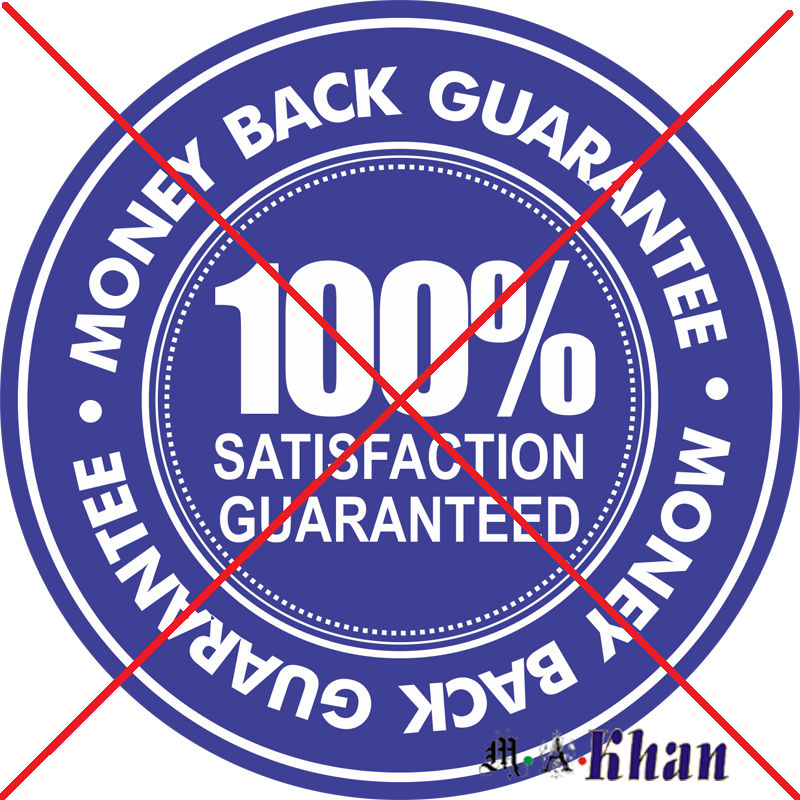 Not Offering A Money Back Guarantee For The Damaged Item