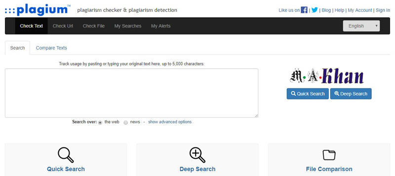 Content and Keyword Analysis Tools-plagium