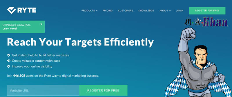 Content and Keyword Analysis Tools-ryte