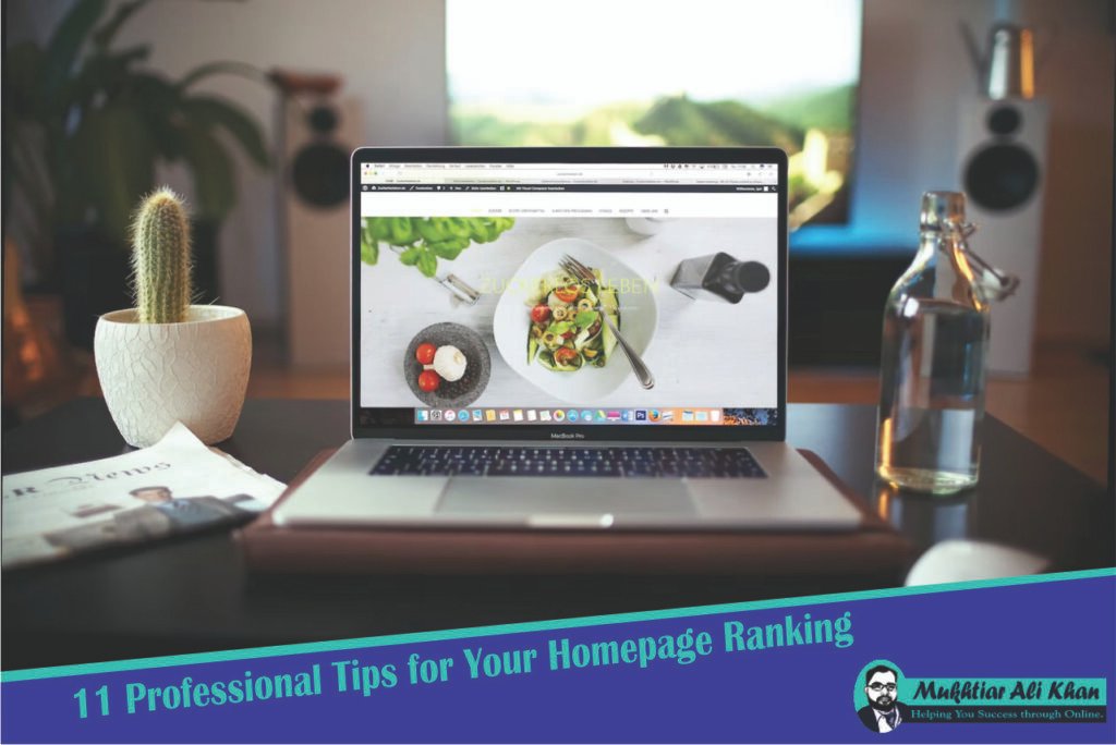 11 Professional Tips for Your Homepage Ranking