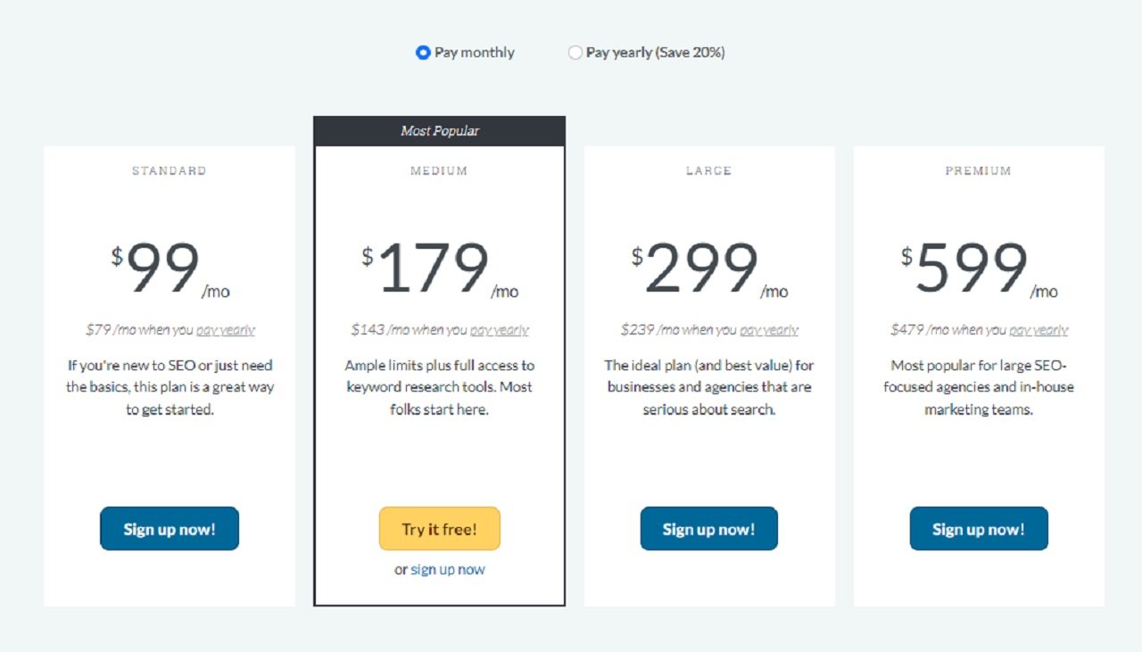 Exploring MOZ Pro Plans