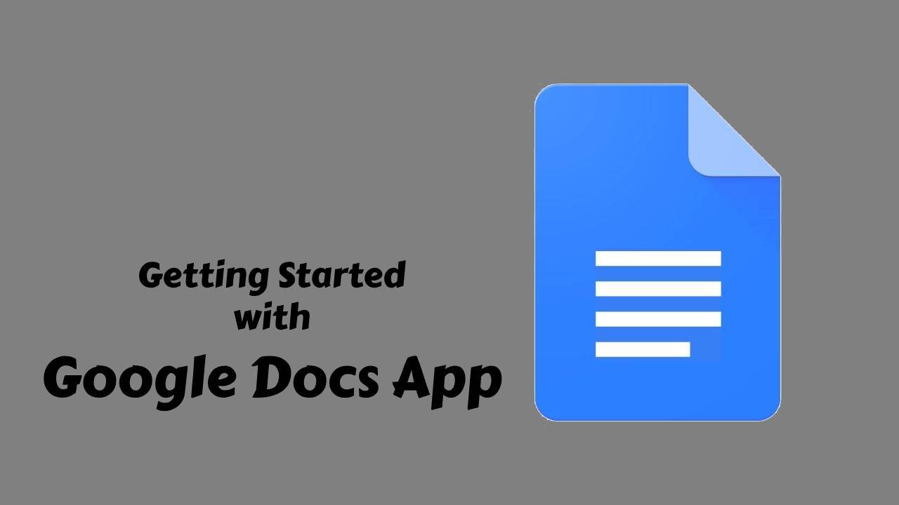 Getting Started with Google Docs App