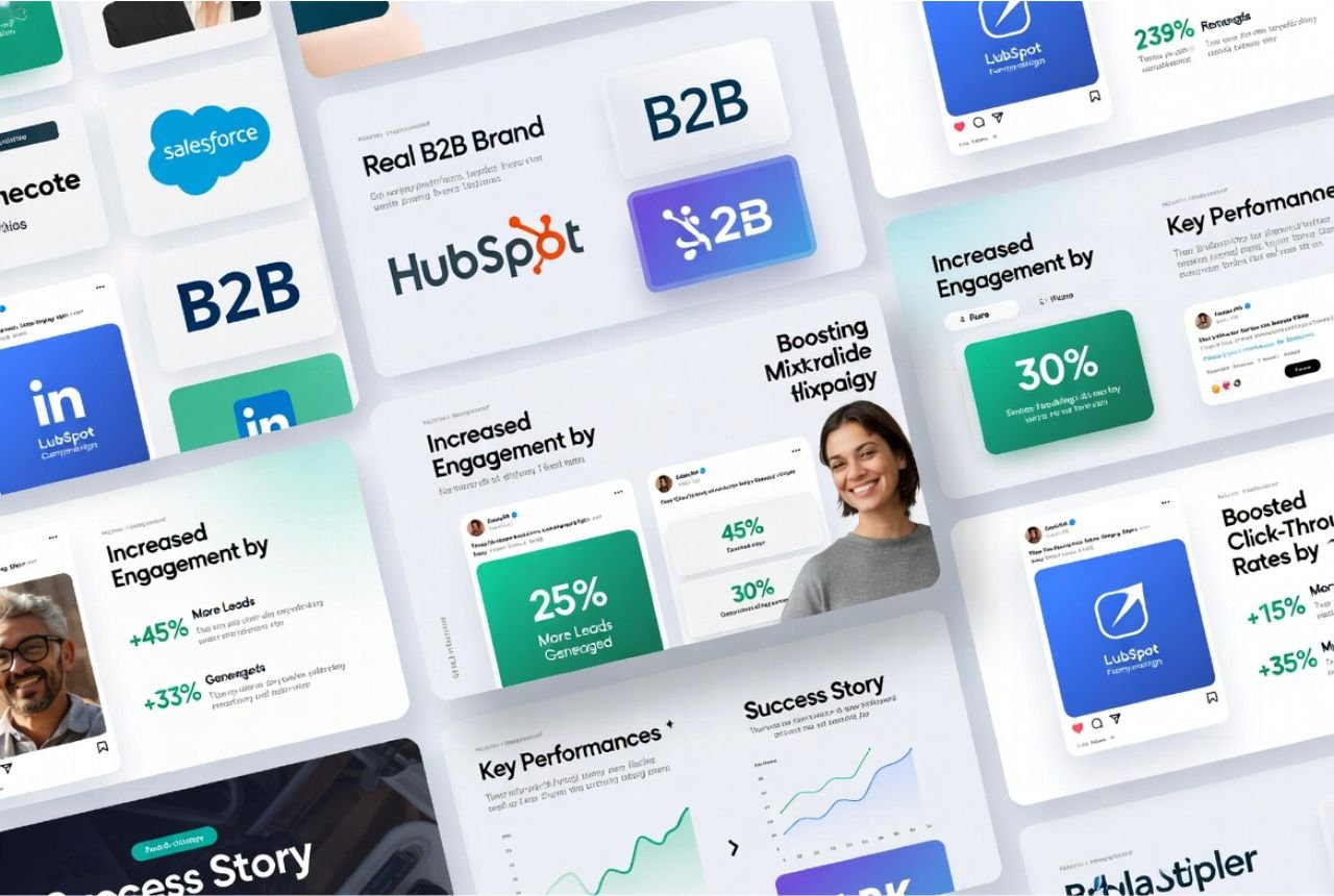 Examples of B2B brands succeeding with smart social media strategies.