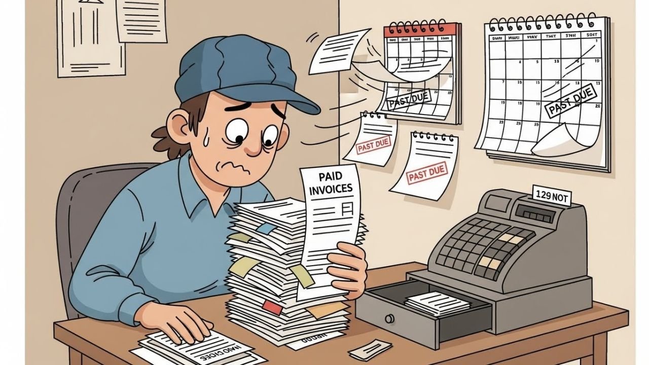 Small business cash flow challenges caused by late payments and expenses