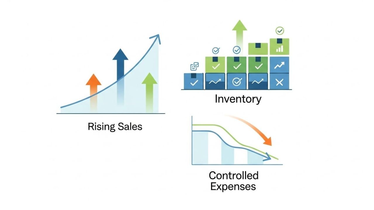 Improving profit while maintaining healthy cash flow in business