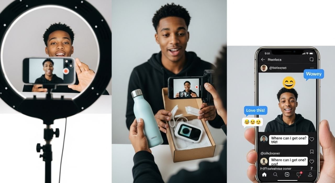 Brand collaborating with TikTok creators to make authentic, short-form content for Gen Z.