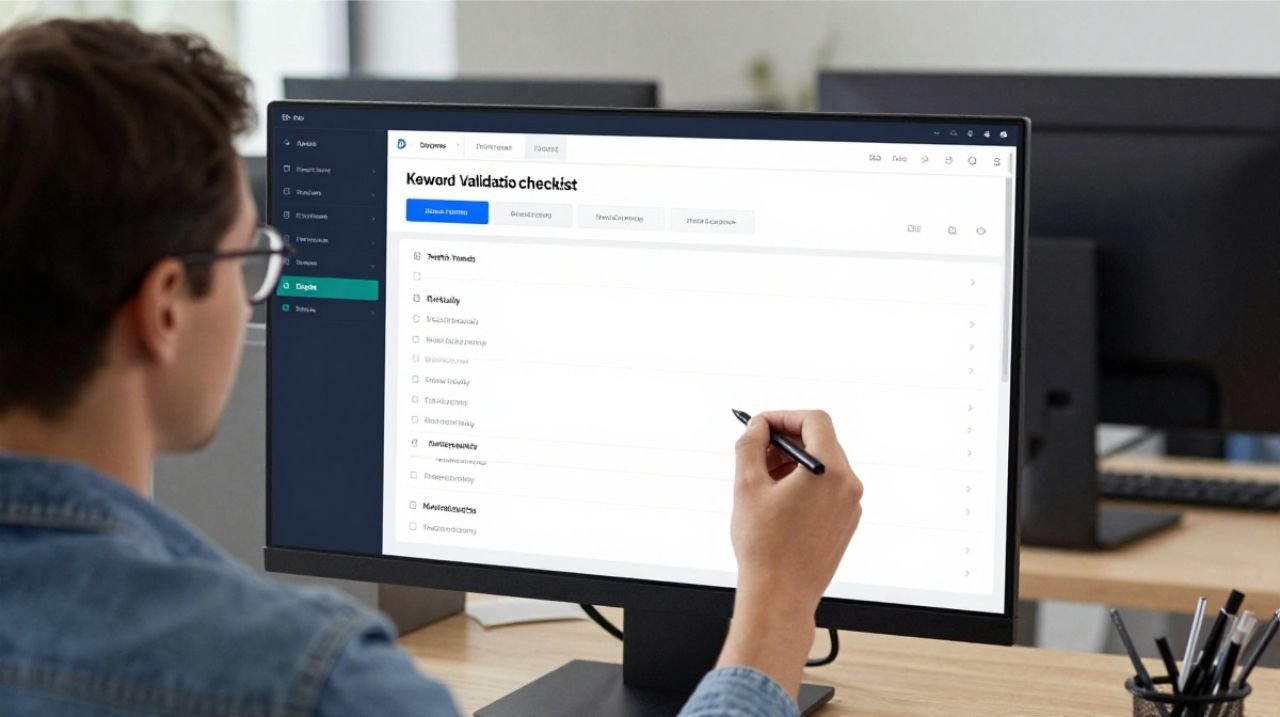 Validating keyword opportunities using search trends and SEO data before creating content.
