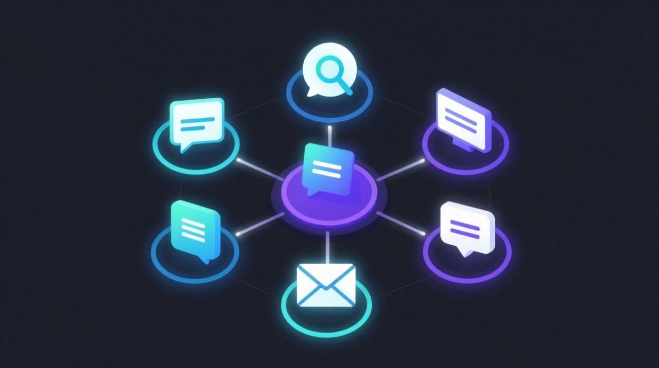 AI marketing tools including ad targeting, chatbots, predictive analytics, and email automation