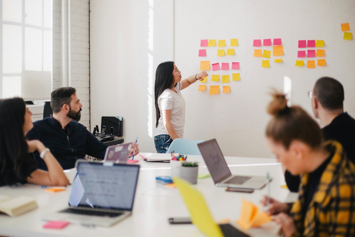 Business team planning an organic B2B TikTok lead generation strategy