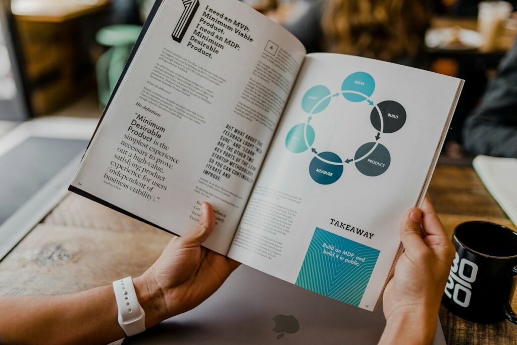 Business professionals discussing a digital marketing growth strategy in a modern office