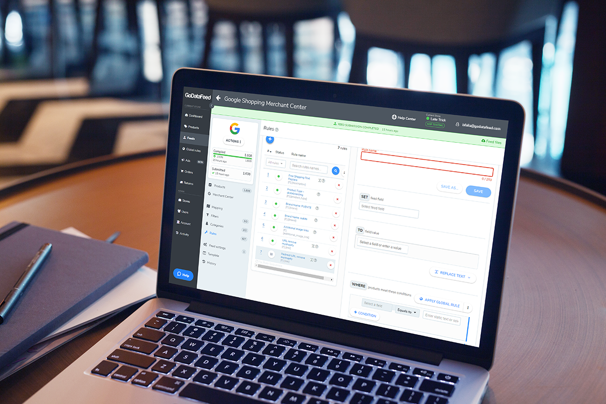 Ecommerce product feed management